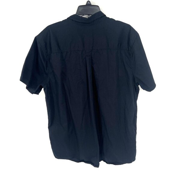 Pacsun Mens Fever Dream Embroidered Floral Black Button Up Shirt Casual Size XL - Picture 4 of 4